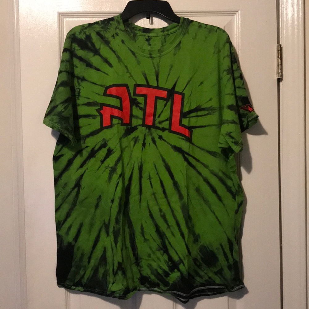 Atlanta Hawks green Tie-Dye Shirt